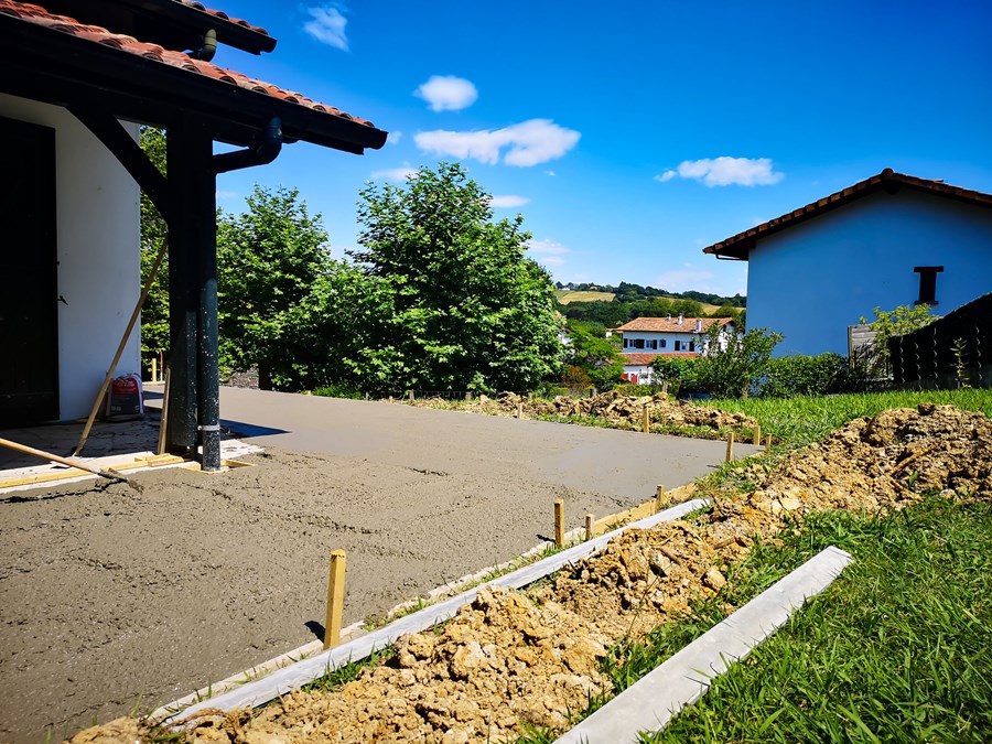 Rénovation d'une terrasse extérieur à Urrugne
